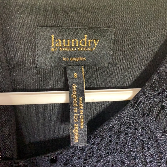 Laundry by Shelli Segal Black Lace Overlay Dress - Picture 5 of 6